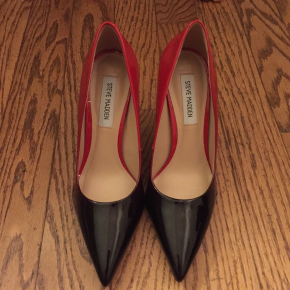 Red/black Ombré Heels 3.5" - Picture 4 of 4